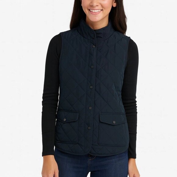 cambridge plus size womens black sleeveless winter vest size 1X - Picture 1 of 6